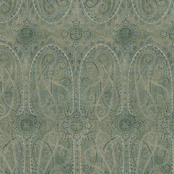 Jaisalmer Juniper 570072 by VILLA D'ASCOLI Fabric - 55% linen, 45% rayon Pakistan 50000 Horizontal: 13.5 and Vertical: 27 54 - Fabric Carolina -