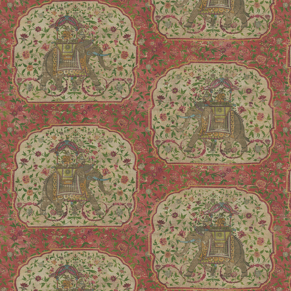 Tusk Ruby 570090 by VILLA D'ASCOLI Designer Fabric - 55% linen, 45% rayon Pakistan 50000 Horizontal: 13.5 and Vertical: 27 54  - Swanky Fabrics -
