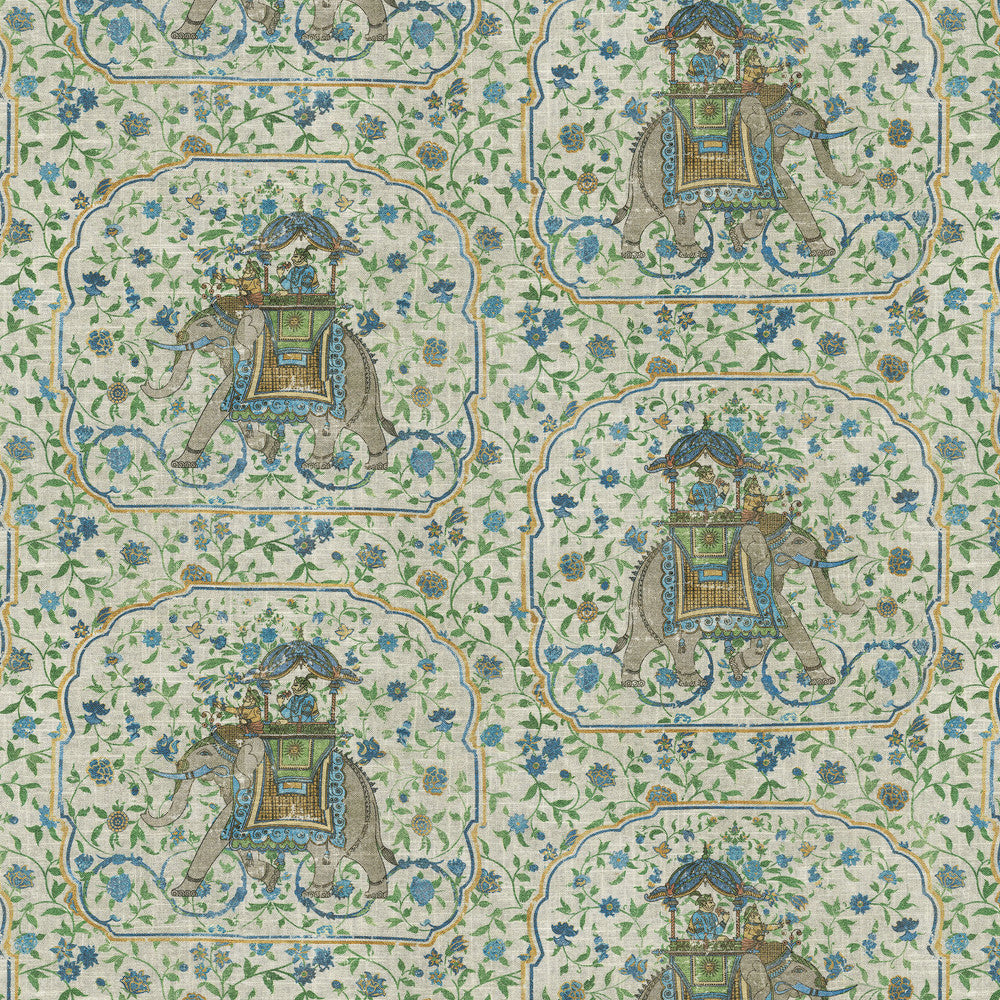 Tusk Porcelain 570091 by VILLA D'ASCOLI Designer Fabric - 55% linen, 45% rayon Pakistan 50000 Horizontal: 13.5 and Vertical: 27 54  - Swanky Fabrics -