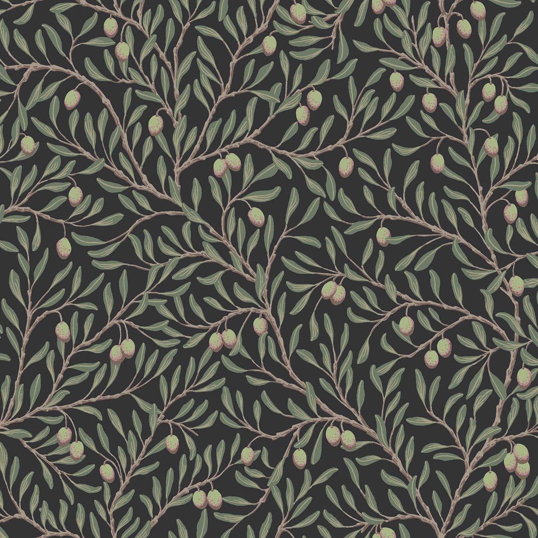 Olivträd - Spruce And Midnight by Schumacher Wallcovering