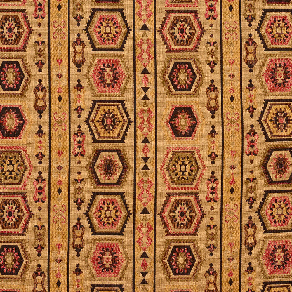 5717 Tiki Santa Fe by Charlotte Fabric Woven Patterns 82% Polyester, 18% Cotton Asia Exceeds 70,000 Wyzenbeek Rubs (Heavy Duty) Horizontal: 13.5" x Vertical: 14.5" 54 Inches - Fabric Carolina -