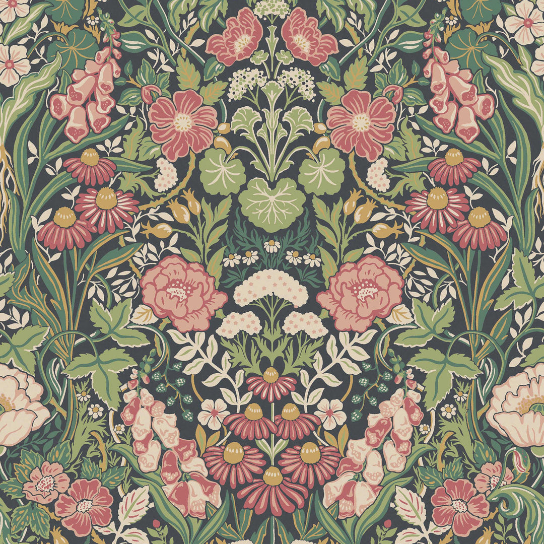 Örtagård - Spruce And Midnight by Schumacher Wallcovering
