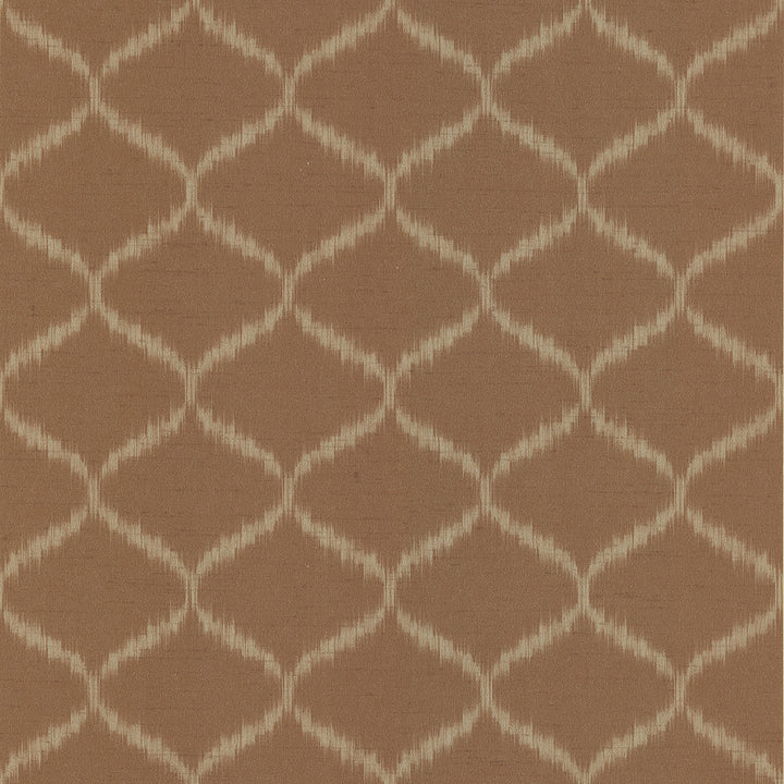 Abal Tawny Ogee Wallpaper by Kenneth James Joseph Abboud Covers about 56.4 square feet 20.5-in by 33-ft long roll Unpasted 21 - Fabric Carolina -
