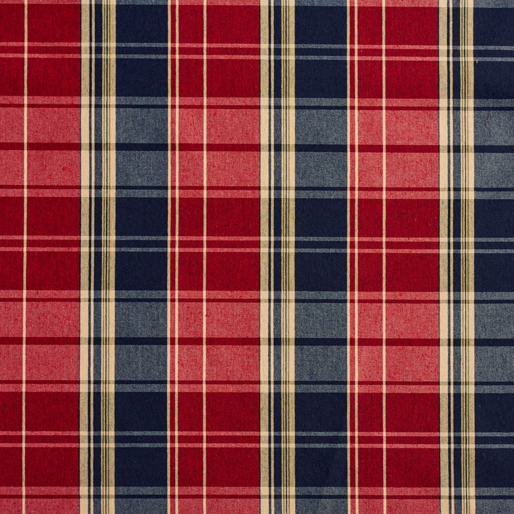 5801 Port Plaid by Charlotte Fabric Classic Patterns, Ring Book Page #11A 52% Polyester, 48% Cotton Made In USA Exceeds 200,000 Wyzenbeek Rubs (Heavy Duty) Horizontal: 6.5" X Vertical: 7" 54 Inches - Fabric Carolina -