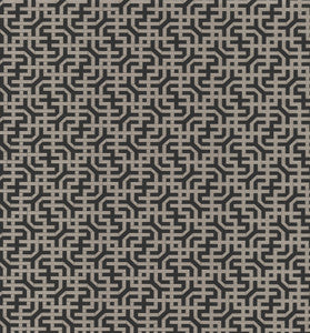 Dynastic Lattice Black Wallpaper by York Wallcoverings