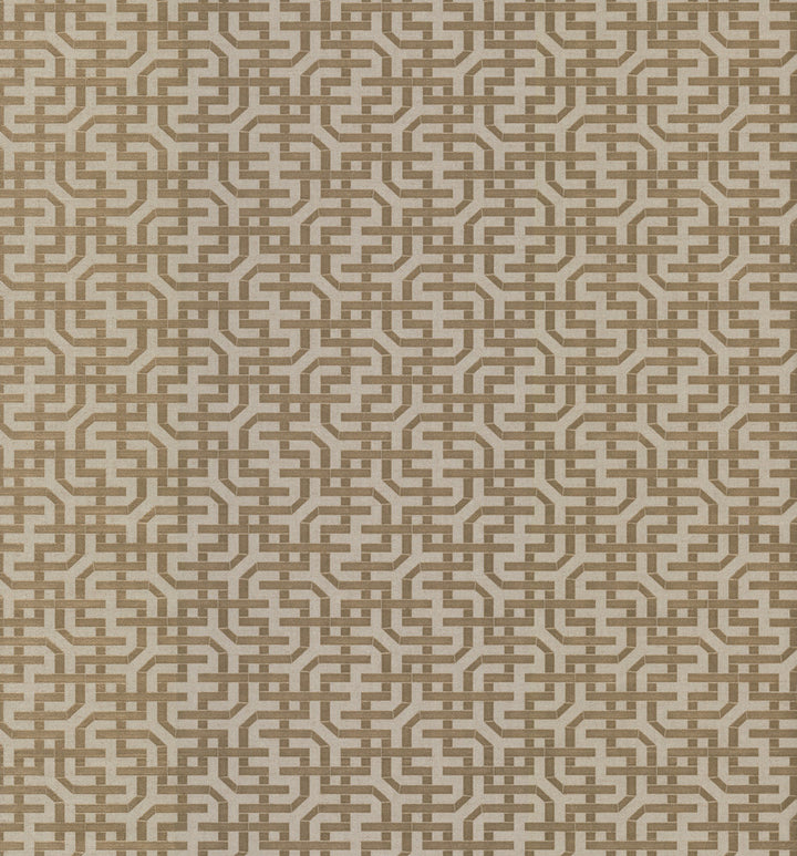 Dynastic Lattice Gold Wallpaper by York Wallcoverings Traveler Covers about 56.4 square feet 20.5-in by 33-ft long roll Unpasted 12.8 - Fabric Carolina -
