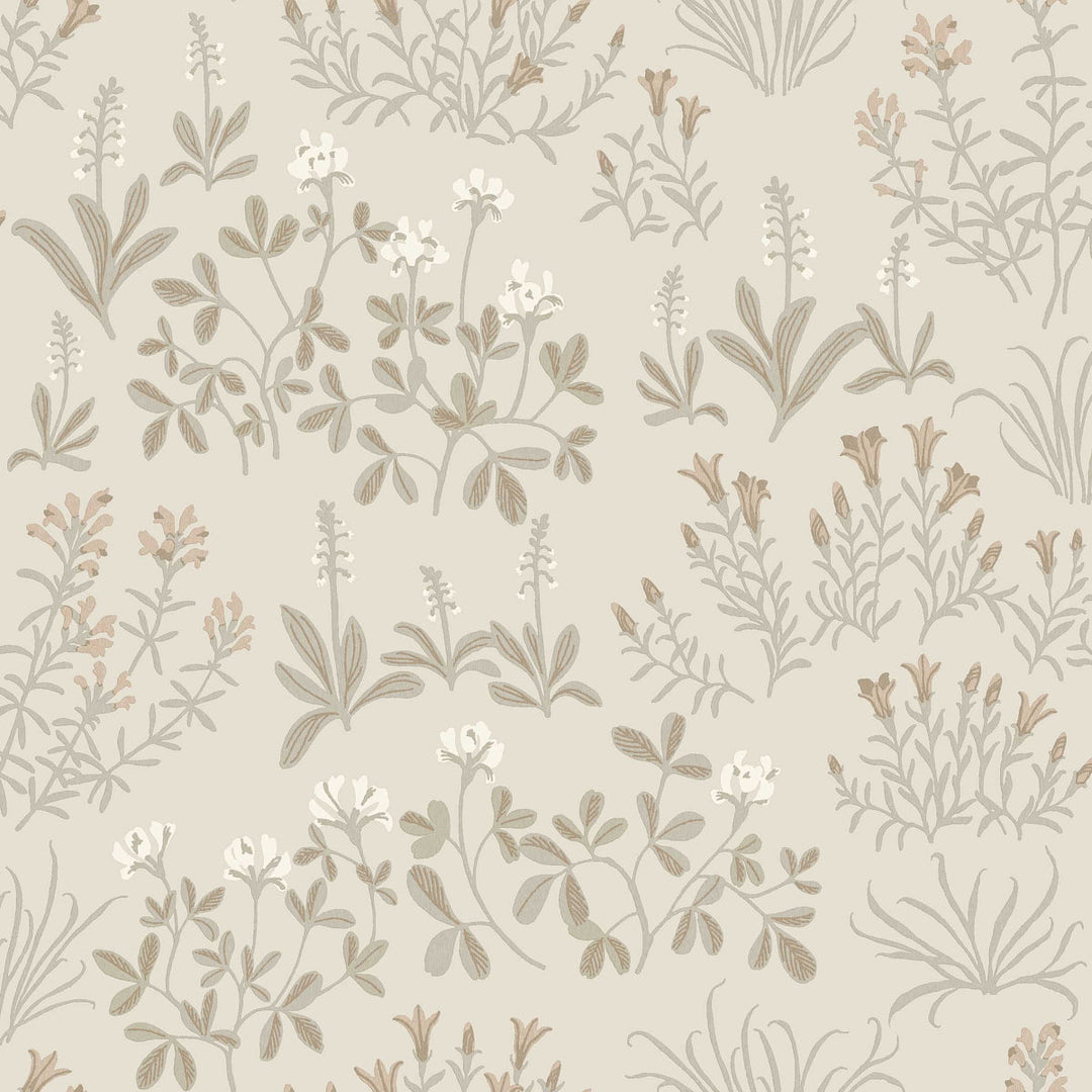 Noras Äng - Stone by Schumacher Wallcovering