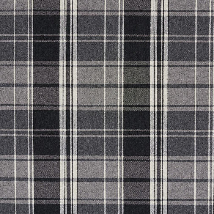 5805 Onyx Plaid by Charlotte Fabric Classic Patterns 52% Polyester, 48% Cotton Made In USA Exceeds 200,000 Wyzenbeek Rubs (Heavy Duty) Horizontal: 6.5" X Vertical: 7" 54 Inches - Fabric Carolina -