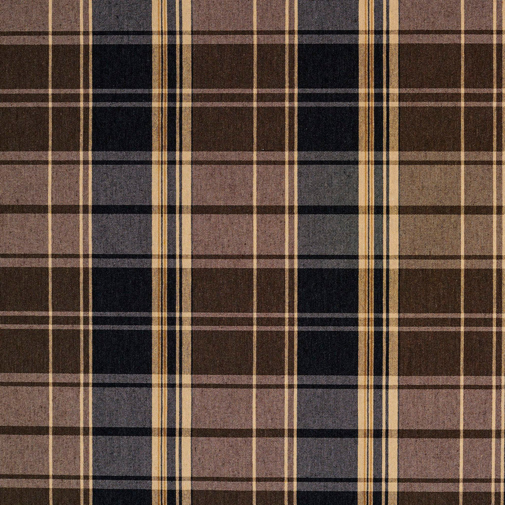 5807 Espresso Plaid by Charlotte Fabric Classic Patterns 52% Polyester, 48% Cotton Made In USA Exceeds 200,000 Wyzenbeek Rubs (Heavy Duty) Horizontal: 6.5" X Vertical: 7" 54 Inches - Fabric Carolina -