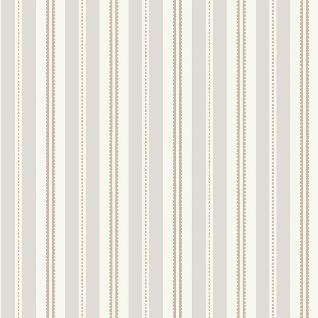 Hedda - Stone And Taupe by Schumacher Wallcovering