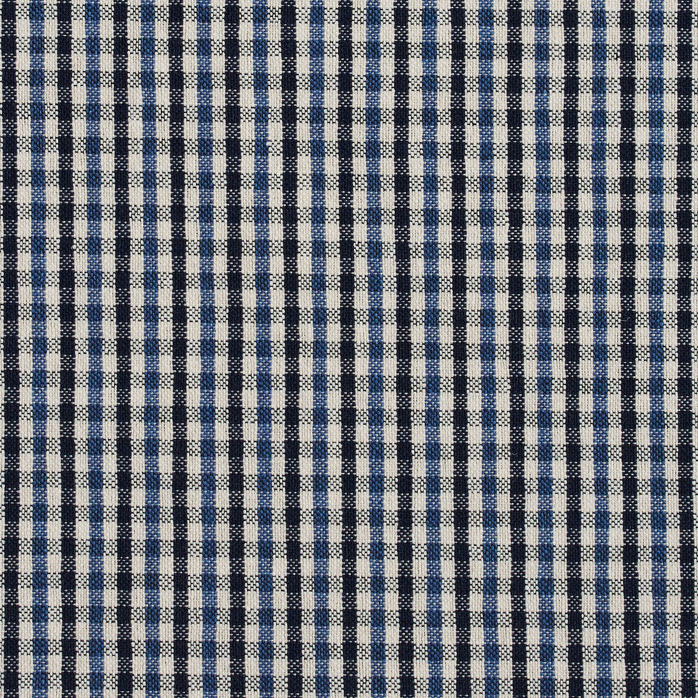 5819 Cobalt Check by Charlotte Fabric Classic Patterns 52% Polyester, 48% Cotton Made In USA Exceeds 200,000 Wyzenbeek Rubs (Heavy Duty) Horizontal: .5" X Vertical: .25" 54 Inches - Fabric Carolina -
