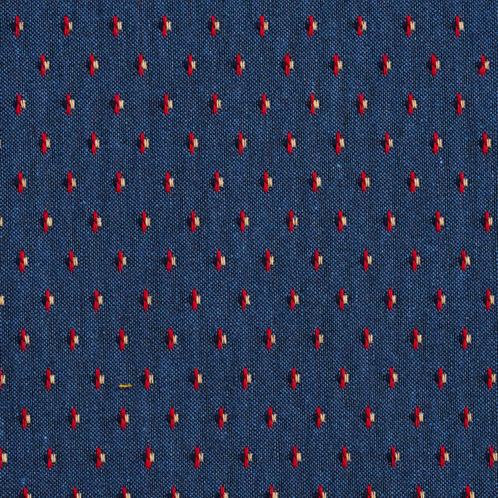 5831 Patriot Dot by Charlotte Fabric Classic Patterns 52% Polyester, 48% Cotton Made In USA Exceeds 200,000 Wyzenbeek Rubs (Heavy Duty) </p><p>Repeat: Horizontal: 1" x Vertical: 1" 54 Inches - Fabric Carolina -