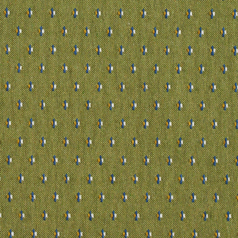 5838 Spring Dot by Charlotte Fabric Classic Patterns 52% Polyester, 48% Cotton Made In USA Exceeds 200,000 Wyzenbeek Rubs (Heavy Duty) Horizontal: 1" X Vertical: 1" 54 Inches - Fabric Carolina -