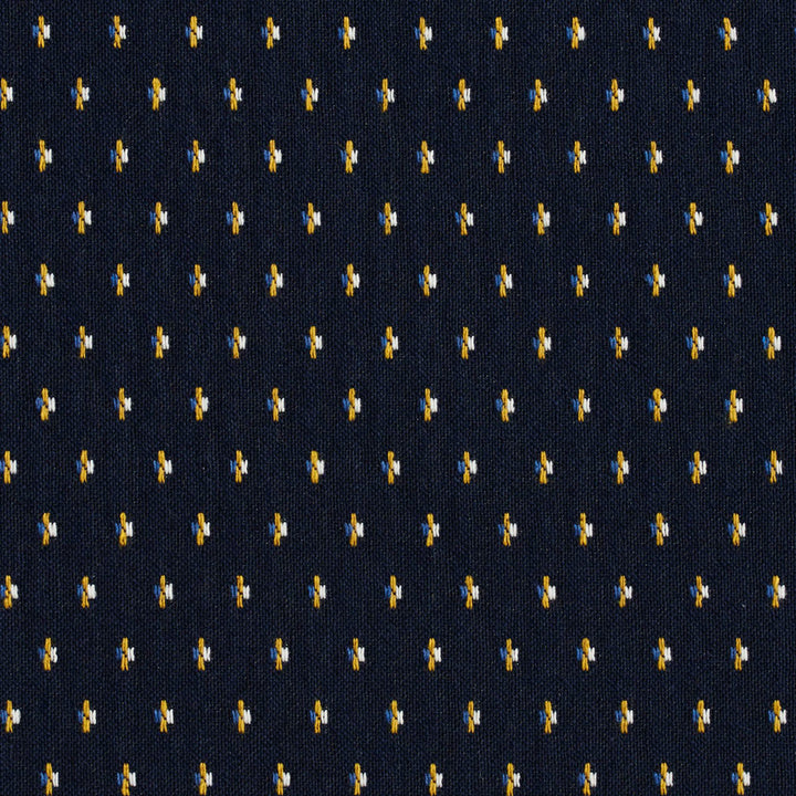 5839 Cobalt Dot by Charlotte Fabric Classic Patterns 52% Polyester, 48% Cotton Made In USA Exceeds 200,000 Wyzenbeek Rubs (Heavy Duty) Horizontal: 1" X Vertical: 1" 54 Inches - Fabric Carolina -