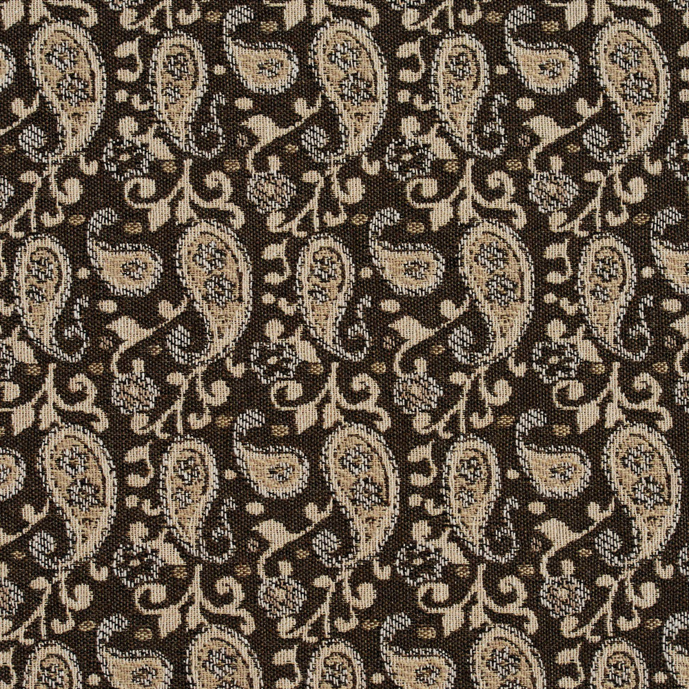 5842 Desert Paisley by Charlotte Fabric Classic Patterns 52% Polyester, 48% Cotton Made In USA Exceeds 160,000 Wyzenbeek Rubs (Heavy Duty) Horizontal: 3" X Vertical: 4.75" 54 Inches - Fabric Carolina -