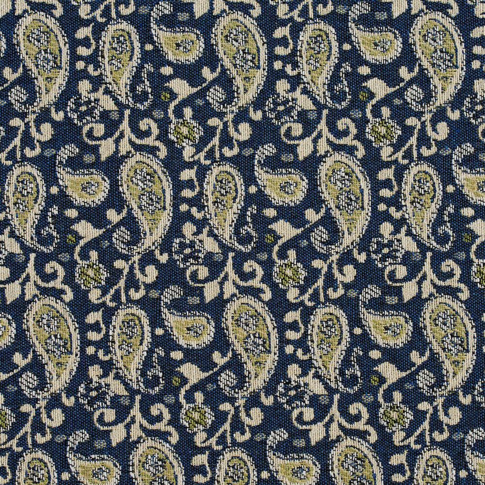 5843 Laguna Paisley by Charlotte Fabric Classic Patterns 52% Polyester, 48% Cotton Made In USA Exceeds 160,000 Wyzenbeek Rubs (Heavy Duty) Horizontal: 3" X Vertical: 4.75" 54 Inches - Fabric Carolina -