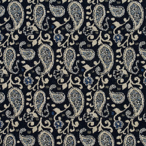 5849 Cobalt Paisley by Charlotte Fabric