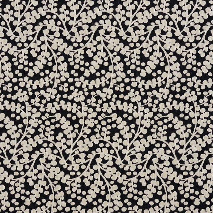 5865 Onyx Vine by Charlotte Fabric Classic Patterns 52% Polyester, 48% Cotton Made In USA Exceeds 200,000 Wyzenbeek Rubs (Heavy Duty) Horizontal: 4" X Vertical: 9.75" 54 Inches - Fabric Carolina -