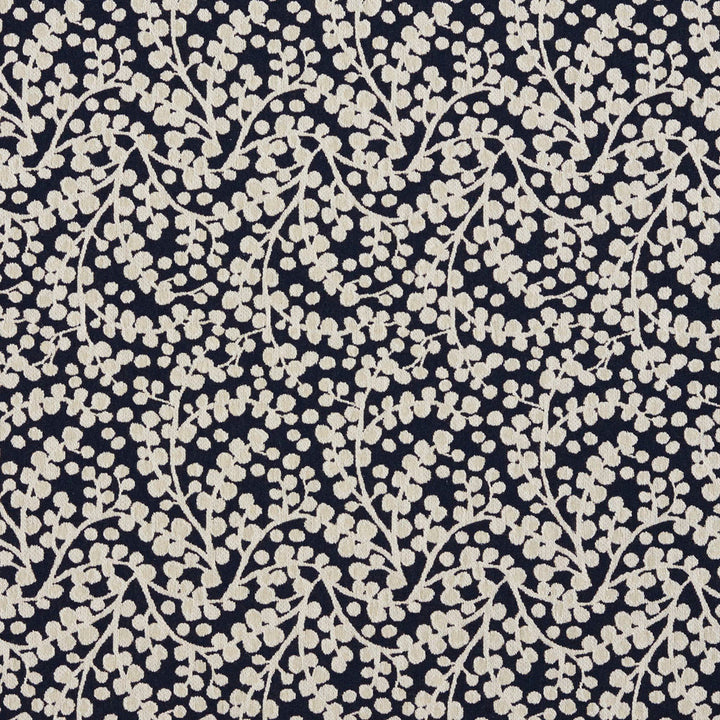 5869 Cobalt Vine by Charlotte Fabric Classic Patterns 52% Polyester, 48% Cotton Made In USA Exceeds 200,000 Wyzenbeek Rubs (Heavy Duty) Horizontal: 4" X Vertical: 9.75" 54 Inches - Fabric Carolina -