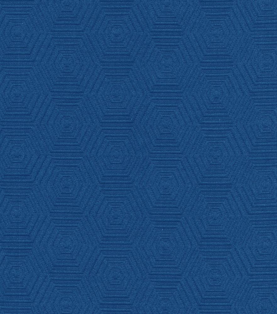 Hex Appeal Cobalt 590745 by HGTV HOME Fabric - 69%Cotton 31%Polyester CHINA 30000 Horizontal: 3 and Vertical: 1.75 57 - Fabric Carolina -