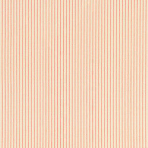 Wellfleet Ticking Pink Coral 60076 by Schumacher Fabric