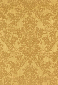 Grove Park Damask Hickory 60084 by Schumacher Fabric