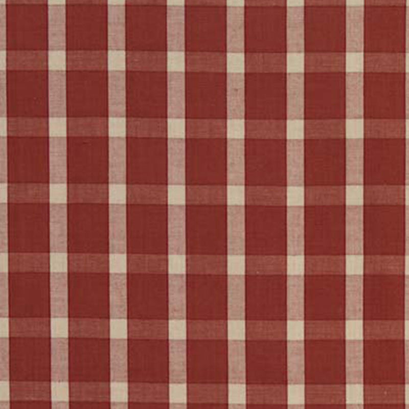 Portsmith Check Berry 60127 by Schumacher Designer Fabric CHROMA See Sample INDIA LIGHT DUTY </p><p>Repeat: Horizontal: 1" (3CM) and Vertical: 1" (3CM) 54 1/8" WIDE (137CM) - Swanky Fabrics -