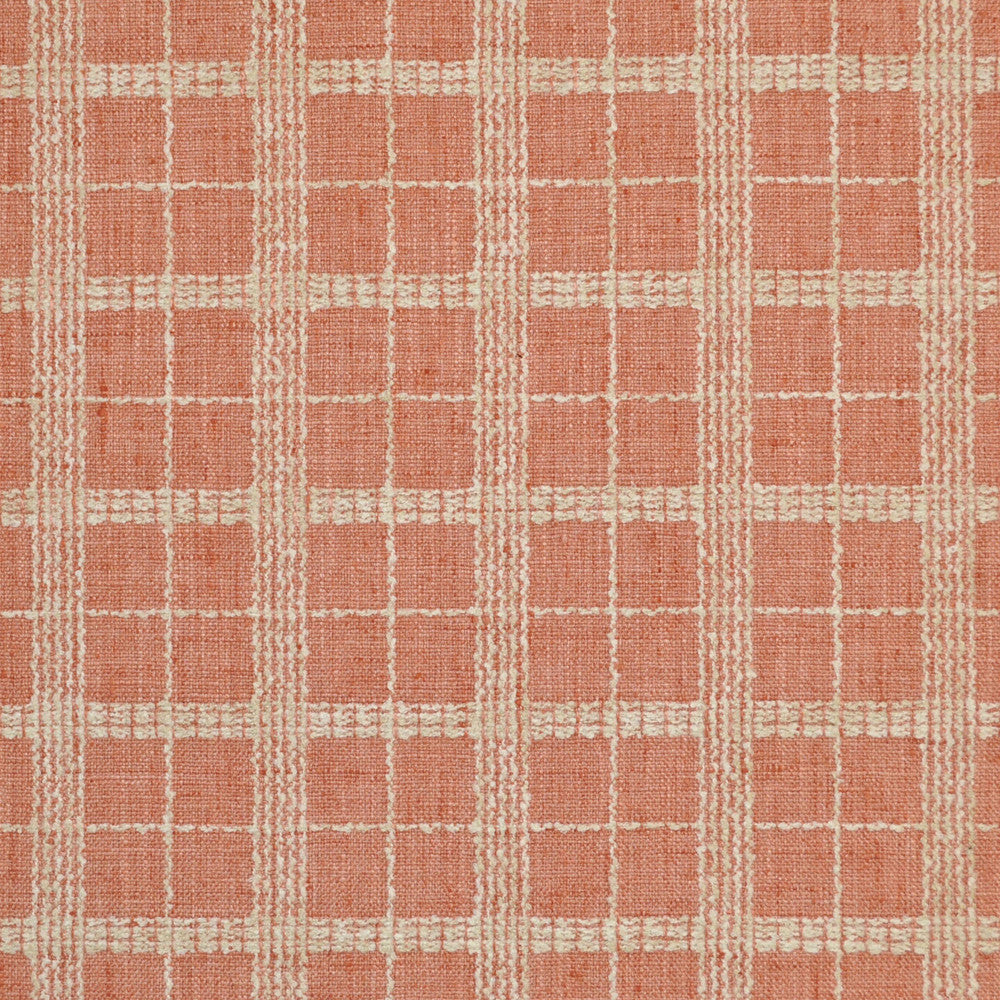 Double Check Soft Coral 572 by P Kaufmann Fabrics Fabric