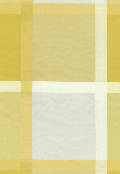 Surat Silk Plaid Jonquil 61131 by Schumacher Fabric COLLECTION-NAME-TBA-61130 100% Silk Wyzenbeek 3,000 Horizontal: 13.25 and Vertical: 14.25 54 - Fabric Carolina -