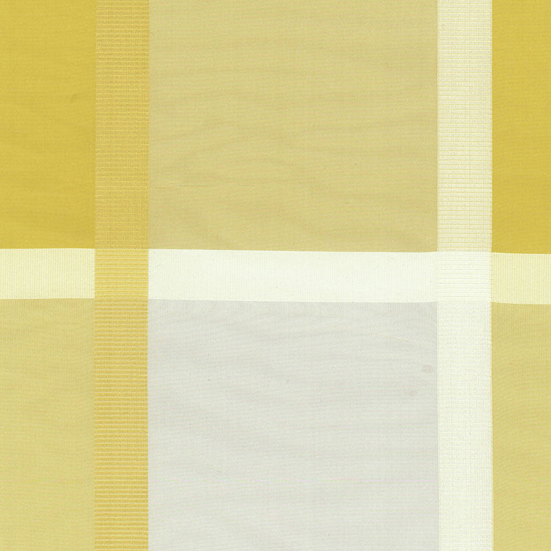 Surat Silk Plaid Jonquil 61131 by Schumacher Fabric STATEMENTS OF LUXURY See Sample CHINA NOT APPLICABLE </p><p>Repeat: Horizontal: 13 1/4" (34CM) and Vertical: 14 1/4" (36CM) 54" WIDE (137CM) - Fabric Carolina -