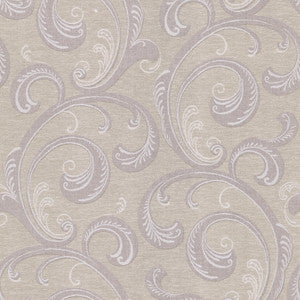 Nijah Mauve Scroll Wallpaper by Kenneth James
