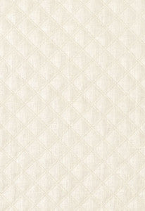 Thayer Quilted Linen Ivory 62151 by Schumacher Fabric