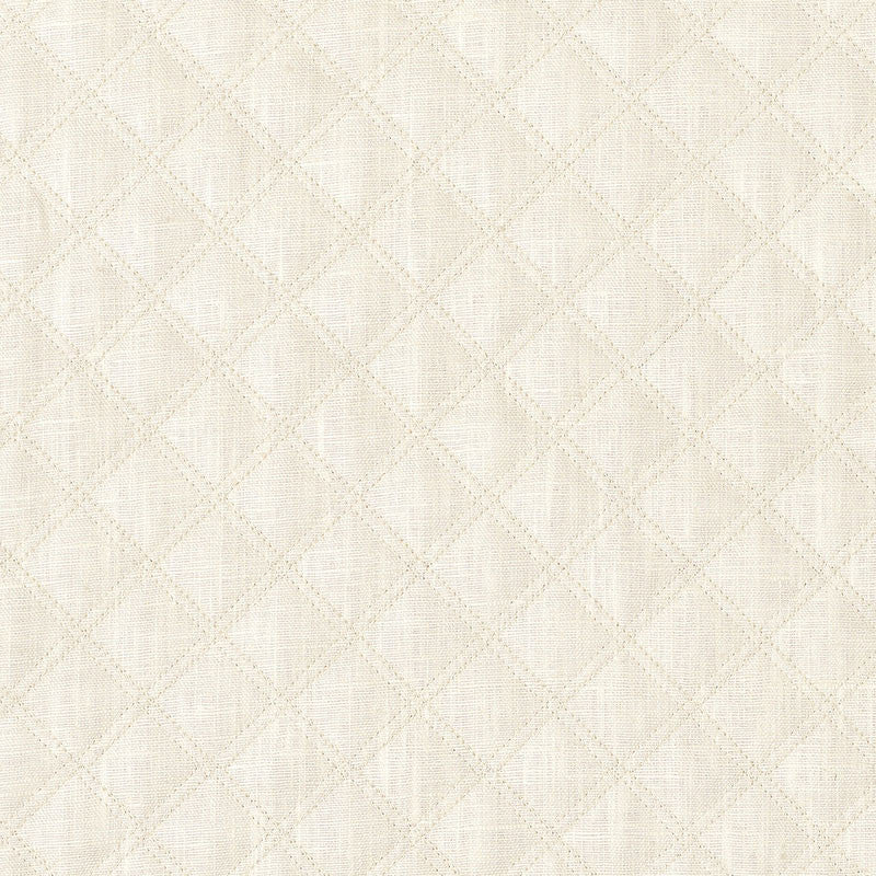 Thayer Quilted Linen Ivory 62151 by Schumacher Fabric CHROMA See Sample ITALY LIGHT DUTY </p><p>Repeat: Horizontal: 1 5/8" (4CM) and Vertical: 2" (5CM) 54" WIDE (137CM) - Fabric Carolina -