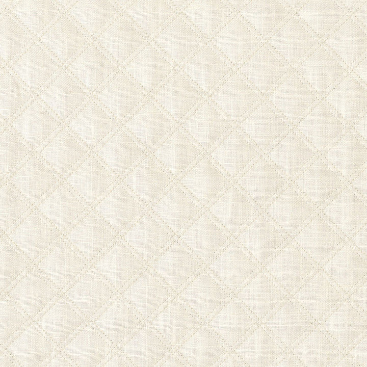 Thayer Quilted Linen Ivory 62151 by Schumacher Fabric CHROMA See Sample ITALY LIGHT DUTY </p><p>Repeat: Horizontal: 1 5/8" (4CM) and Vertical: 2" (5CM) 54" WIDE (137CM) - Fabric Carolina -