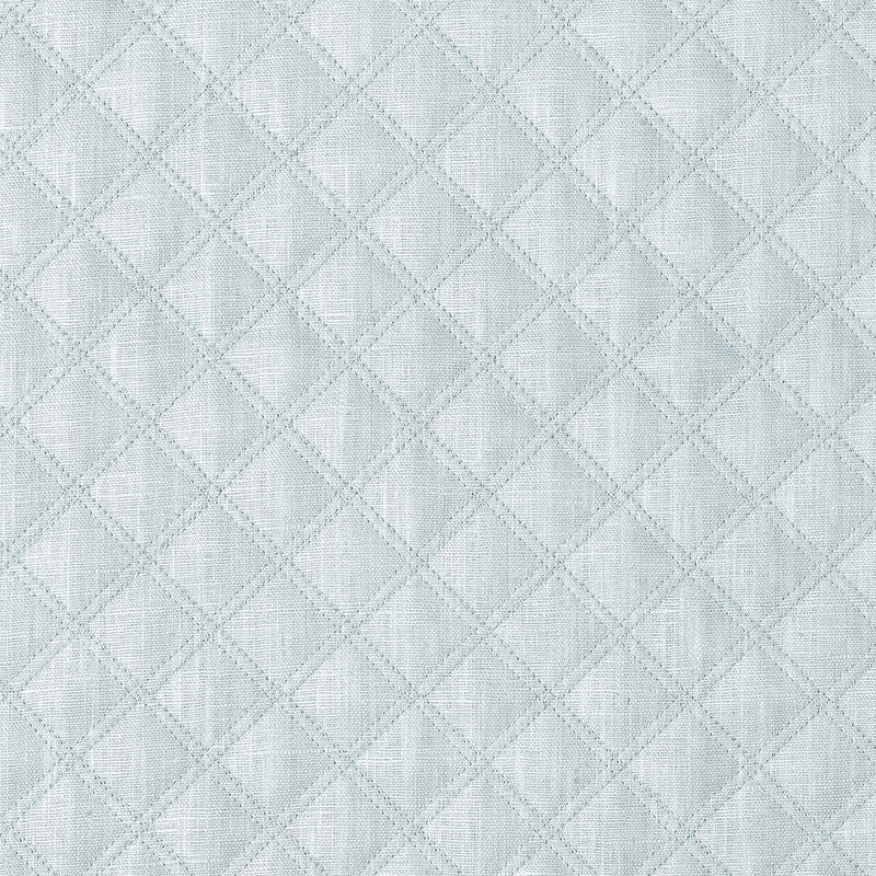 Thayer Quilted Linen Aqua 62152 by Schumacher Fabric CHROMA See Sample ITALY LIGHT DUTY </p><p>Repeat: Horizontal: 1 5/8" (4CM) and Vertical: 2" (5CM) 54" WIDE (137CM) - Fabric Carolina -