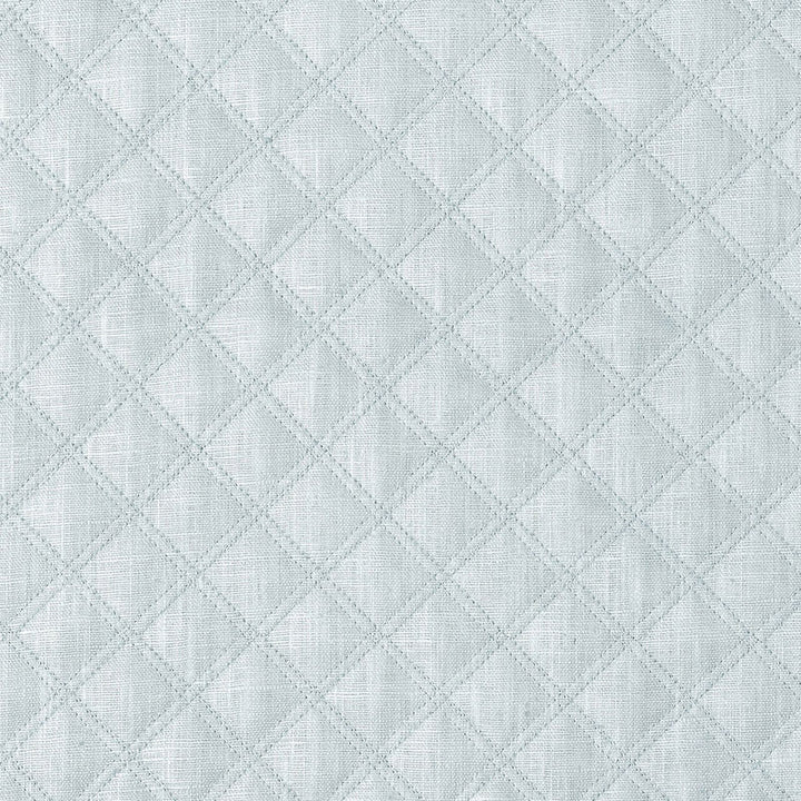Thayer Quilted Linen Aqua 62152 by Schumacher Fabric CHROMA See Sample ITALY LIGHT DUTY </p><p>Repeat: Horizontal: 1 5/8" (4CM) and Vertical: 2" (5CM) 54" WIDE (137CM) - Fabric Carolina -