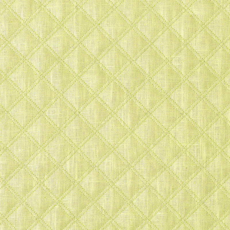 Thayer Quilted Linen Pear 62153 by Schumacher Fabric CHROMA LINEN 67% POLYESTER 18% ITALY MARTINDALE 8,500 </p><p>Repeat: Horizontal: 1 5/8" (4CM) and Vertical: 2" (5CM) 54 - Fabric Carolina -