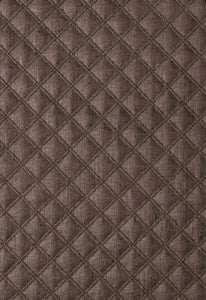 Thayer Quilted Linen Espresso 62154 by Schumacher Fabric