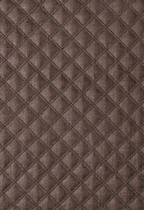Thayer Quilted Linen Espresso 62154 by Schumacher Fabric