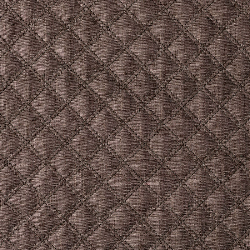 Thayer Quilted Linen Espresso 62154 by Schumacher Fabric Schumacher Fabric Thayer Quilted Linen Espresso 62154Fabric LINEN 67% ITALY </p><p>Repeat: H: HORZ. 1 5/8" (4CM), V: VERT. 2" (5CM) 54 - Fabric Carolina -