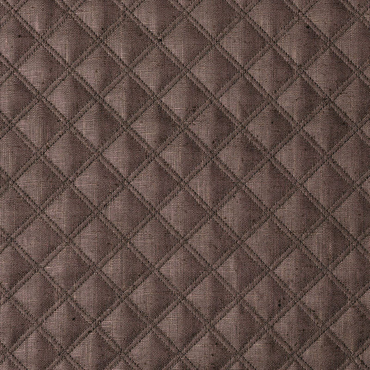 Thayer Quilted Linen Espresso 62154 by Schumacher Fabric Schumacher Fabric Thayer Quilted Linen Espresso 62154Fabric LINEN 67% ITALY </p><p>Repeat: H: HORZ. 1 5/8" (4CM), V: VERT. 2" (5CM) 54 - Fabric Carolina -