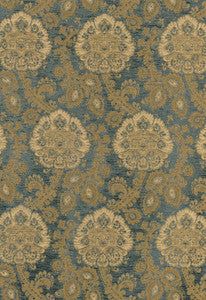 Sanderling Paisley Aegean 62161 by Schumacher Fabric