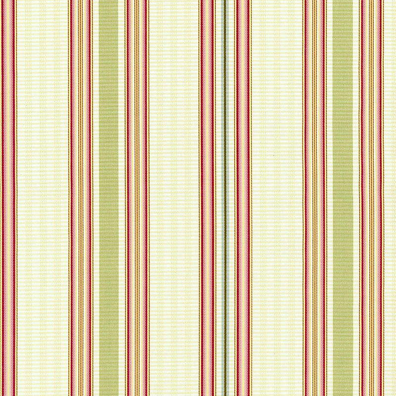 Biella Silk Stripe Berry 62181 by Schumacher Designer Fabric PERENNIAL FAVORITES COTTON 77% SILK 23% INDIA WYZENBEEK 5,000 </p><p>Repeat: Horizontal: 6 1/2" (17CM) and Vertical: 52.5 - Swanky Fabrics -