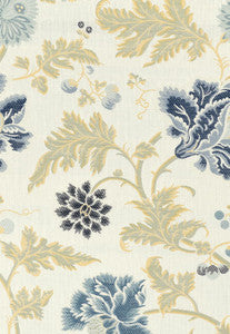 Lampasso Flori Delft 62193 by Schumacher Fabric