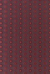 Shibori Circle Claret & Berry 62240 by Schumacher Fabric