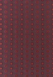 Shibori Circle Claret & Berry 62240 by Schumacher Fabric