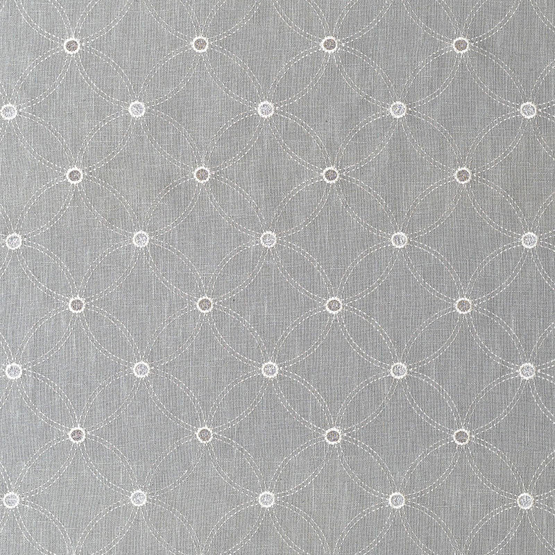Nexus Embroidery Grey 62250 by Schumacher Fabric Schumacher Fabric Nexus Embroidery Grey 62250Fabric LINEN 94% INDIA </p><p>Repeat: H: HORZ. 5 1/4" (13CM) , V: VERT. 5 3/8" (14CM) 53 - Fabric Carolina -