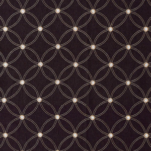 Nexus Embroidery Espresso 62251 by Schumacher Fabric