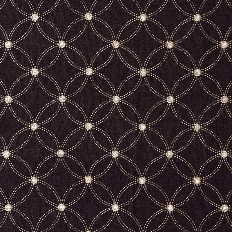 Nexus Embroidery Espresso 62251 by Schumacher Fabric Schumacher Fabric Nexus Embroidery Espresso 62251Fabric LINEN 94% INDIA </p><p>Repeat: H: HORZ. 5 1/4" (13CM) , V: VERT. 5 3/8" (14CM) 53 - Fabric Carolina -