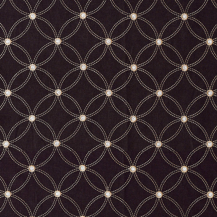Nexus Embroidery Espresso 62251 by Schumacher Fabric Schumacher Fabric Nexus Embroidery Espresso 62251Fabric LINEN 94% INDIA </p><p>Repeat: H: HORZ. 5 1/4" (13CM) , V: VERT. 5 3/8" (14CM) 53 - Fabric Carolina -